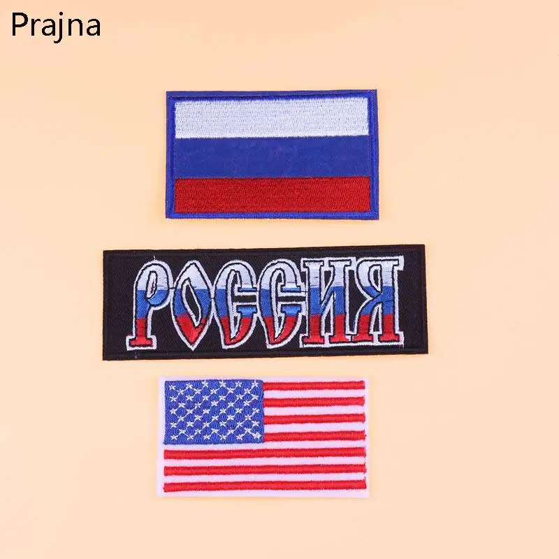 Prajna Us Russian Flag Patch Embroidered Badge Patches Military Tactical Clothing Badges Flag Of Russia Personality Armband F
Prajna Us Russian Flag Patch Embroidered Badge Patches Military Tactical Clothing Badges Flag Of Russia Personality Armband F