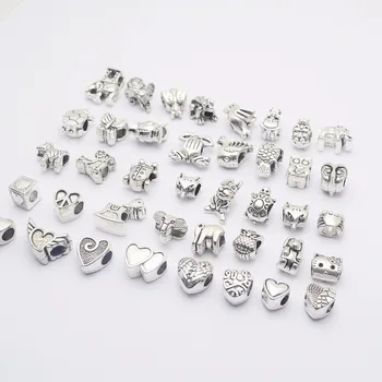 European Heart & animal Charms Fit Pandora Charm Bracelet Tibetan Silver Alloy Mixed DIY Beads for Charm Bracelets Jewelry 40Pcs
European Heart & animal Charms Fit Pandora Charm Bracelet Tibetan Silver Alloy Mixed DIY Beads for Charm Bracelets Jewelry 40Pcs