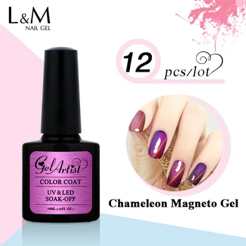 12pcs Free Shipping Uv Gel Brand Chameleon Gel Nail 3D Magnetic Cat Eye Soak Off UV Gel Polish 12 color for choose
12pcs Free Shipping Uv Gel Brand Chameleon Gel Nail 3D Magnetic Cat Eye Soak Off UV Gel Polish 12 color for choose