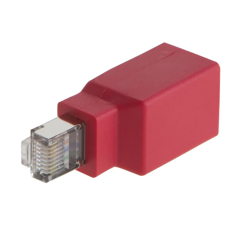 (Crossover) Adapter, Cat6/Cat5e Ethernet RJ45 Male/Female Adapter to Connect 2 Computers with a Standard LAN Cable
(Crossover) Adapter, Cat6/Cat5e Ethernet RJ45 Male/Female Adapter to Connect 2 Computers with a Standard LAN Cable
