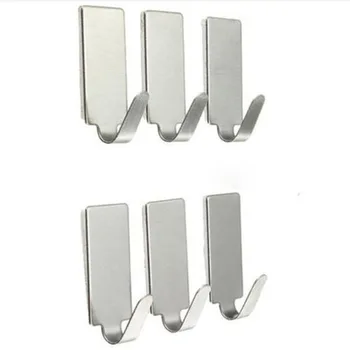 2018 New 6PCS Self Adhesive Hooks Strong Hanger Home Wall Door Hanger Stainless Steel Holder Hook Hanger for Kitchen Bathroom
2018 New 6PCS Self Adhesive Hooks Strong Hanger Home Wall Door Hanger Stainless Steel Holder Hook Hanger for Kitchen Bathroom