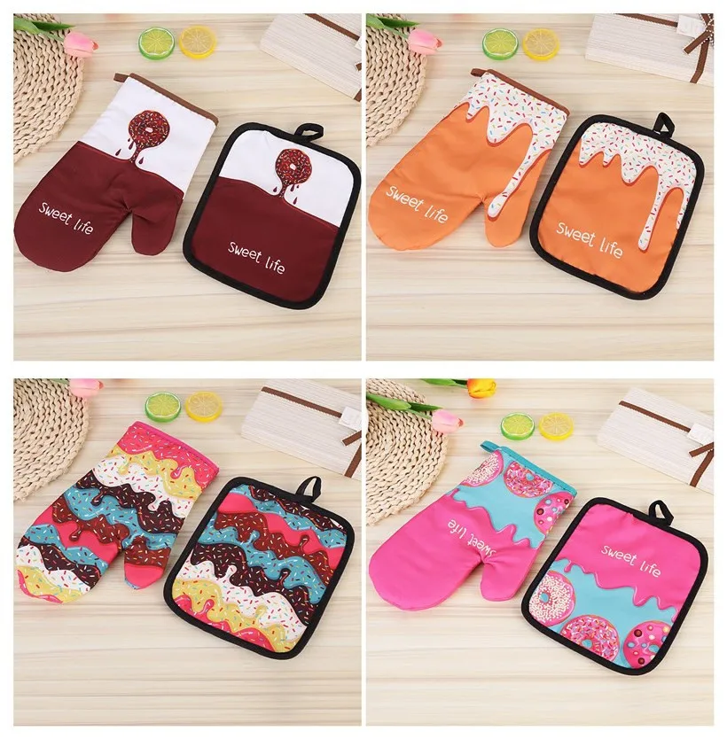 1 Set Cotton Fashion Doughnut Dessert Pattern Kitchen Pad Cooking microwave baking BBQ oven potholders oven mitts kitchen gloves
1 Set Cotton Fashion Doughnut Dessert Pattern Kitchen Pad Cooking microwave baking BBQ oven potholders oven mitts kitchen gloves