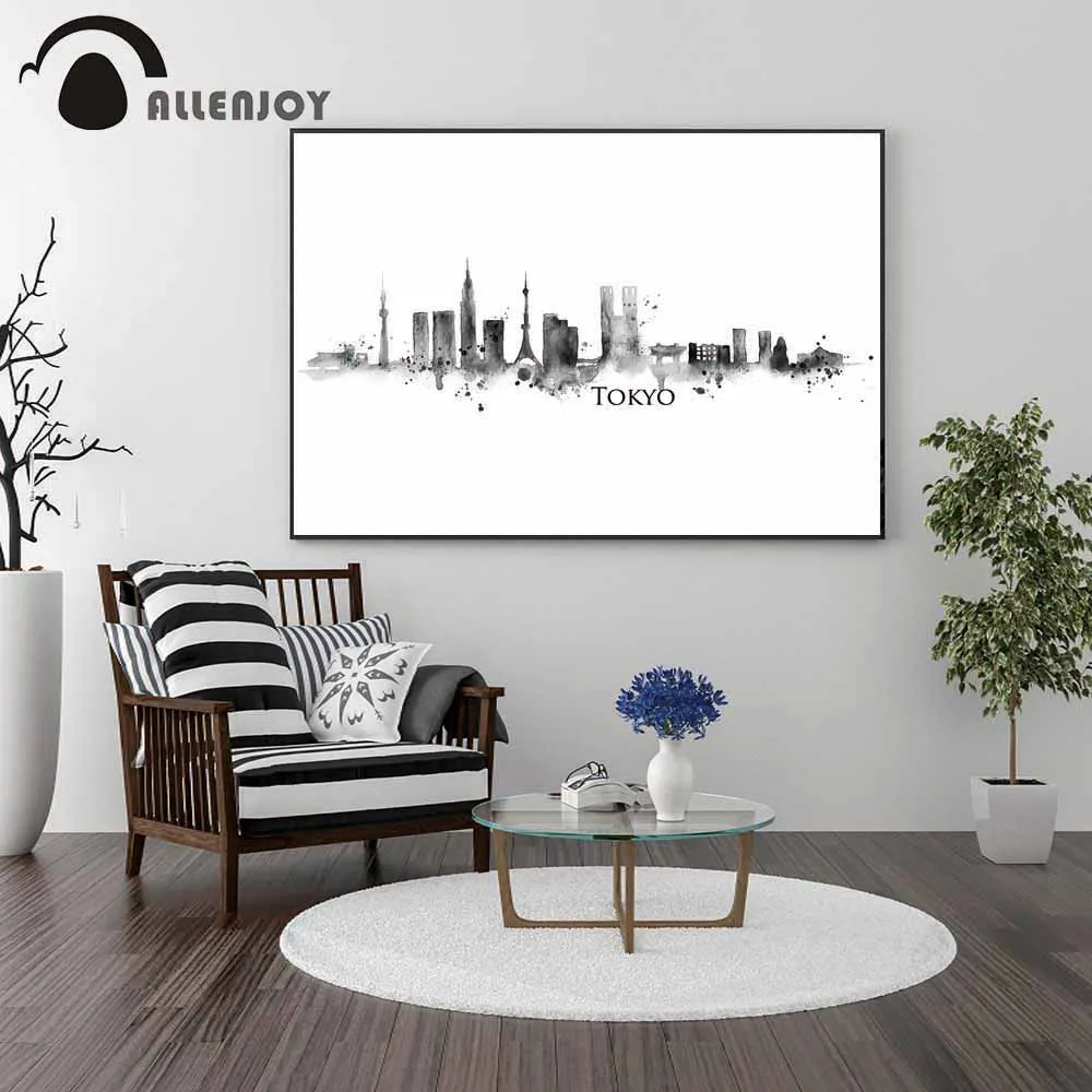 Allenjoy Watercolor Black and White Canvas Paintings Tokyo Abstract Cities Landscape Posters Modern Home Pictures Wall Charts
Allenjoy Watercolor Black and White Canvas Paintings Tokyo Abstract Cities Landscape Posters Modern Home Pictures Wall Charts