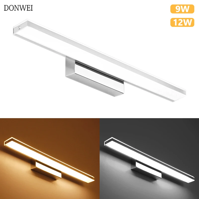 DONWEI 42CM 52CM Modern Simple LED Wall Lights Indoor Waterproof LED Makeup Mirror Light for Bedroom Bathroom Dressing room
DONWEI 42CM 52CM Modern Simple LED Wall Lights Indoor Waterproof LED Makeup Mirror Light for Bedroom Bathroom Dressing room