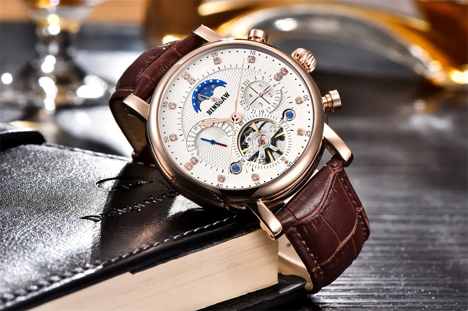 Mechanical Luxury Tourbillon Automatic Watch