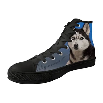 Explosion Models Black Breathable Lace-up Sneakers Alaskan Malamute Dog Print High Top Canvas Woman Shoes Vogue Vulcanized Shoes
Explosion Models Black Breathable Lace-up Sneakers Alaskan Malamute Dog Print High Top Canvas Woman Shoes Vogue Vulcanized Shoes
