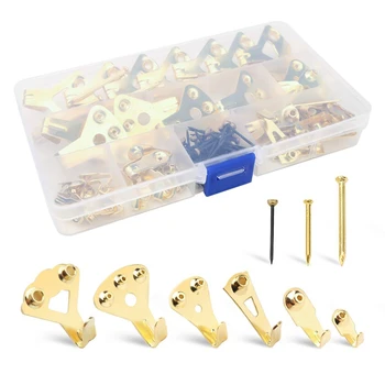 Picture Hangers, Picture Hanging Kit,120 Pieces Picture Photo Frame Hooks For Heavy Duty Picture Frame Hanging With Wall Mount
Picture Hangers, Picture Hanging Kit,120 Pieces Picture Photo Frame Hooks For Heavy Duty Picture Frame Hanging With Wall Mount