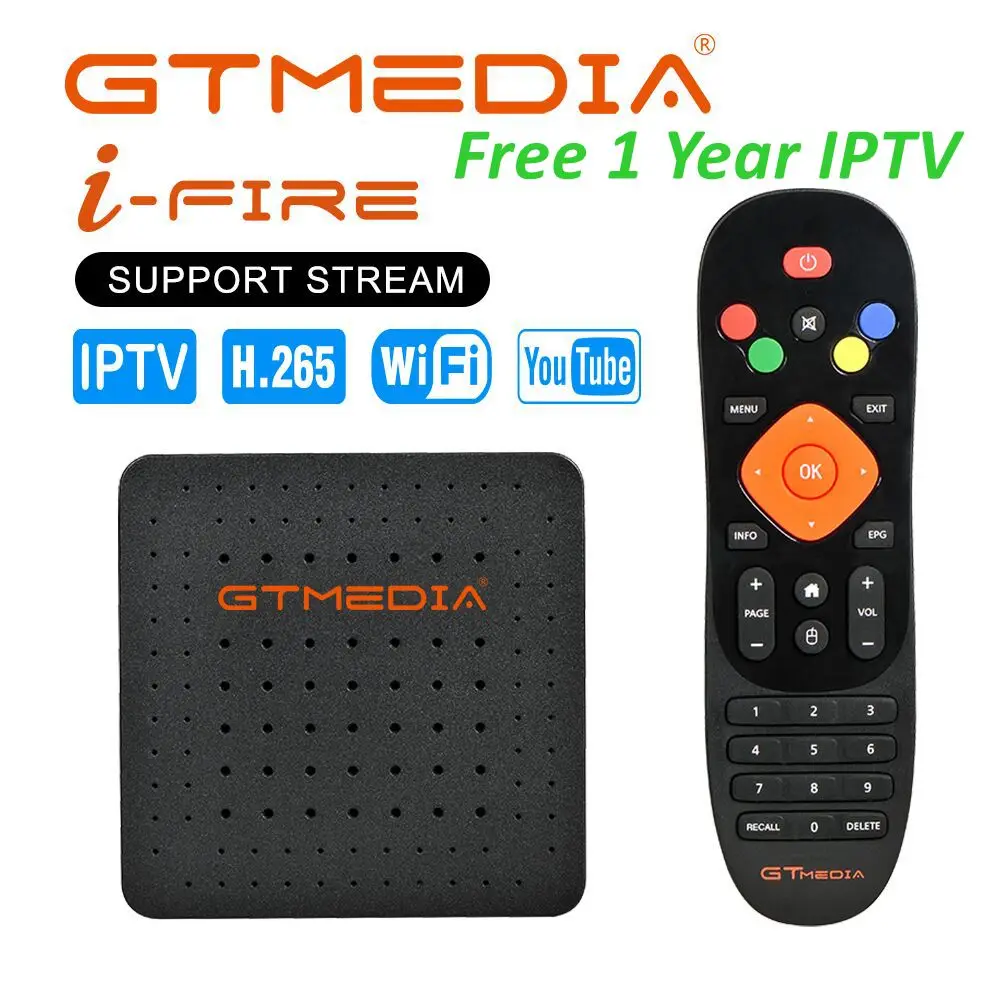 GTmedia IFire IPTV Box Full HD 1080P Built in 2.4G WiFi IPTV box Support for Xtream IPTV Stalker IPTV with Remote Set Top Box
GTmedia IFire IPTV Box Full HD 1080P Built in 2.4G WiFi IPTV box Support for Xtream IPTV Stalker IPTV with Remote Set Top Box