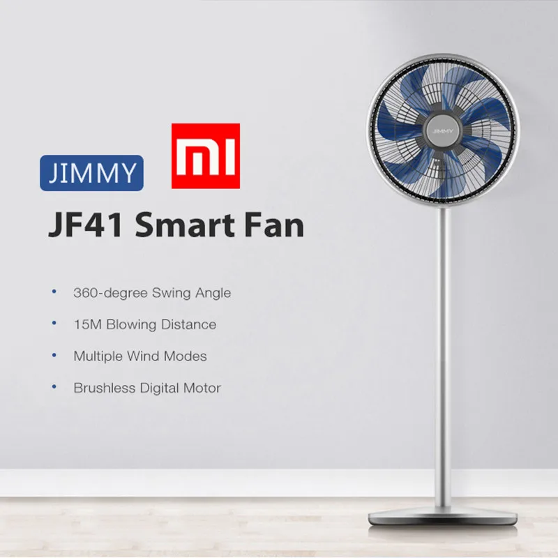 1 JIMMY JF41 Electric Smart Fan 360-Degree Oscillation 15M Blowing Distance Multiple Wind Modes Pre-Set Setting Floor Fan
1 JIMMY JF41 Electric Smart Fan 360-Degree Oscillation 15M Blowing Distance Multiple Wind Modes Pre-Set Setting Floor Fan