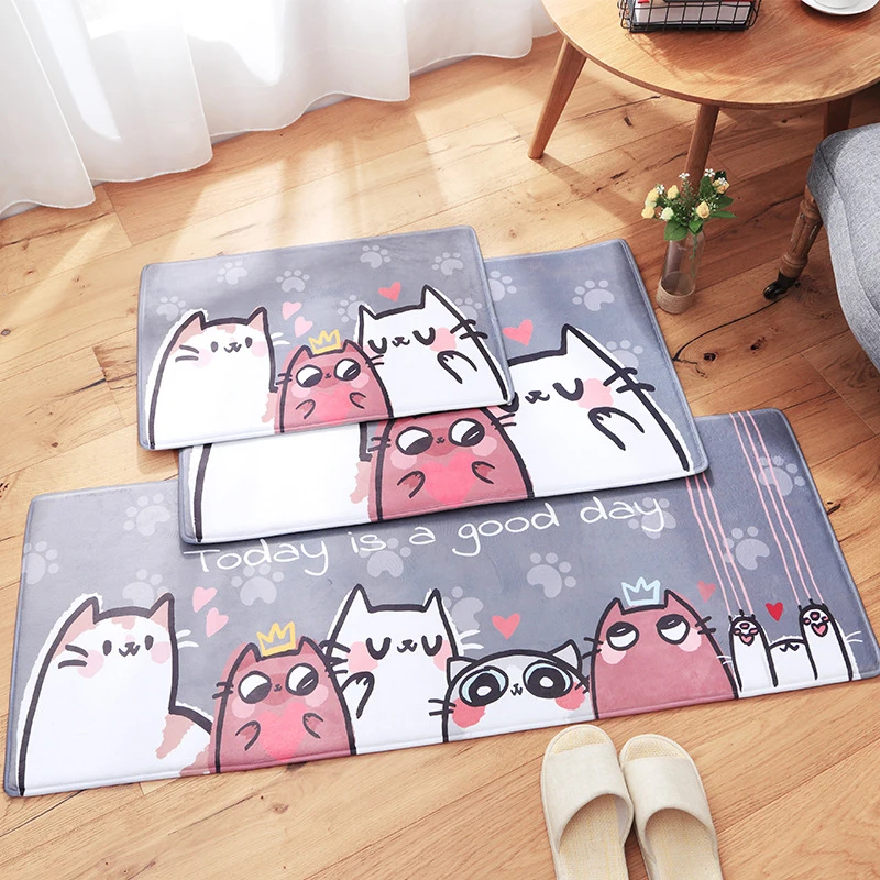 1 Piece Anti-Slip Floor Mat Cute Cartoon Animal Cat Carpets for Living Room Bathroom Kitchen Rectangle Soft Rug
1 Piece Anti-Slip Floor Mat Cute Cartoon Animal Cat Carpets for Living Room Bathroom Kitchen Rectangle Soft Rug