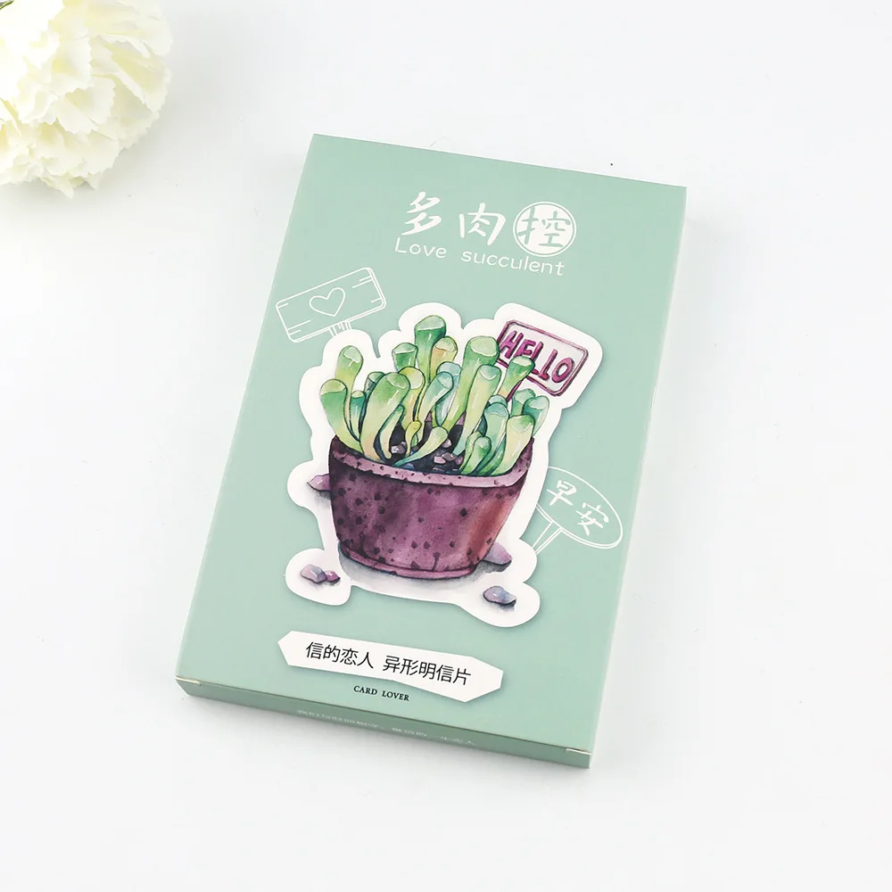 30 Pcs/lot Succulent Plants Postcard Greeting Card Christmas Card Birthday Card Creative Gift Cards Stationery Free Shipping
30 Pcs/lot Succulent Plants Postcard Greeting Card Christmas Card Birthday Card Creative Gift Cards Stationery Free Shipping