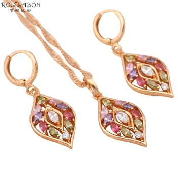 Color crystal Leaf Gold Tone Fashion Jewelry sets Necklace Earrings Austrian SWA Element Health Nickel & Lead free JS325
Color crystal Leaf Gold Tone Fashion Jewelry sets Necklace Earrings Austrian SWA Element Health Nickel & Lead free JS325