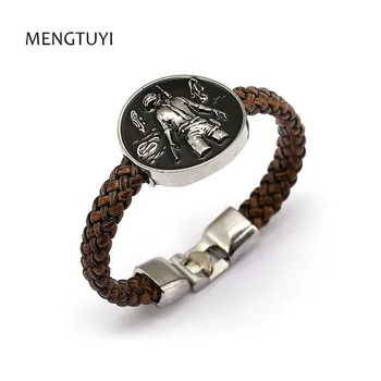 Mengtuyi 12pcs/lot Trendy Men Bracelet Leather bracelet brown Punk bracelet Bangle men playerunknown's pubg souvenir
Mengtuyi 12pcs/lot Trendy Men Bracelet Leather bracelet brown Punk bracelet Bangle men playerunknown's pubg souvenir