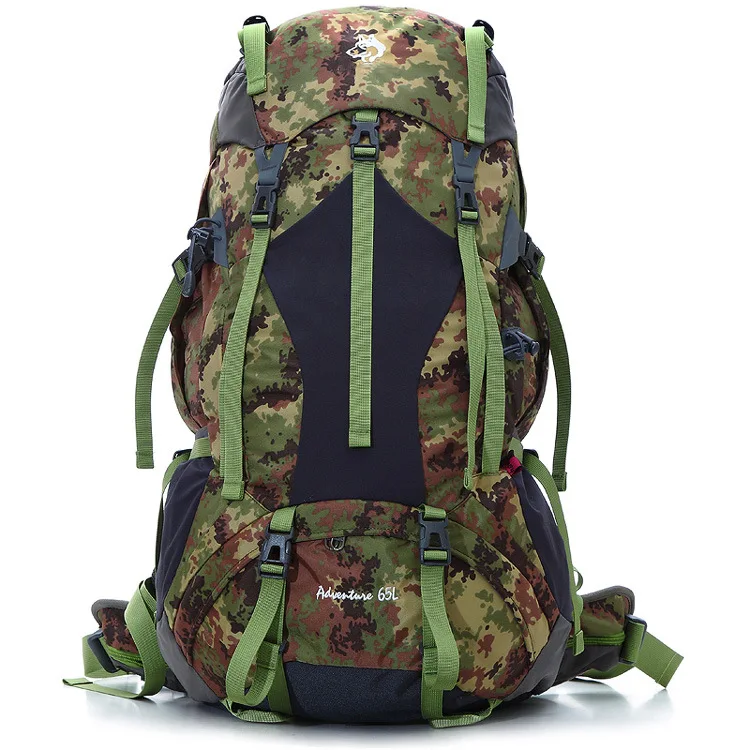 

Jungle King 2017 new camouflage waterproof outdoor mountaineering bag large capacity long-distance travel package 65L camping