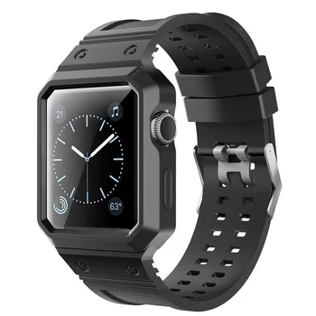 TPU Rubber Watchband for Apple Watch 38mm 42mm Wrist Strap Bracelet with Protective Frame for Apple Watch Series 3/2/1 
TPU Rubber Watchband for Apple Watch 38mm 42mm Wrist Strap Bracelet with Protective Frame for Apple Watch Series 3/2/1