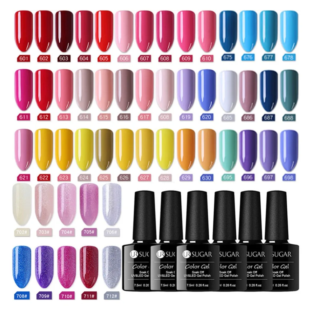 UR SUGAR 1 Bottle 7.5ml Soak Off Colorful Pure Nail Color UV Gel Polish Nail Art Lacquer Soak Off UV Gel Polish
UR SUGAR 1 Bottle 7.5ml Soak Off Colorful Pure Nail Color UV Gel Polish Nail Art Lacquer Soak Off UV Gel Polish