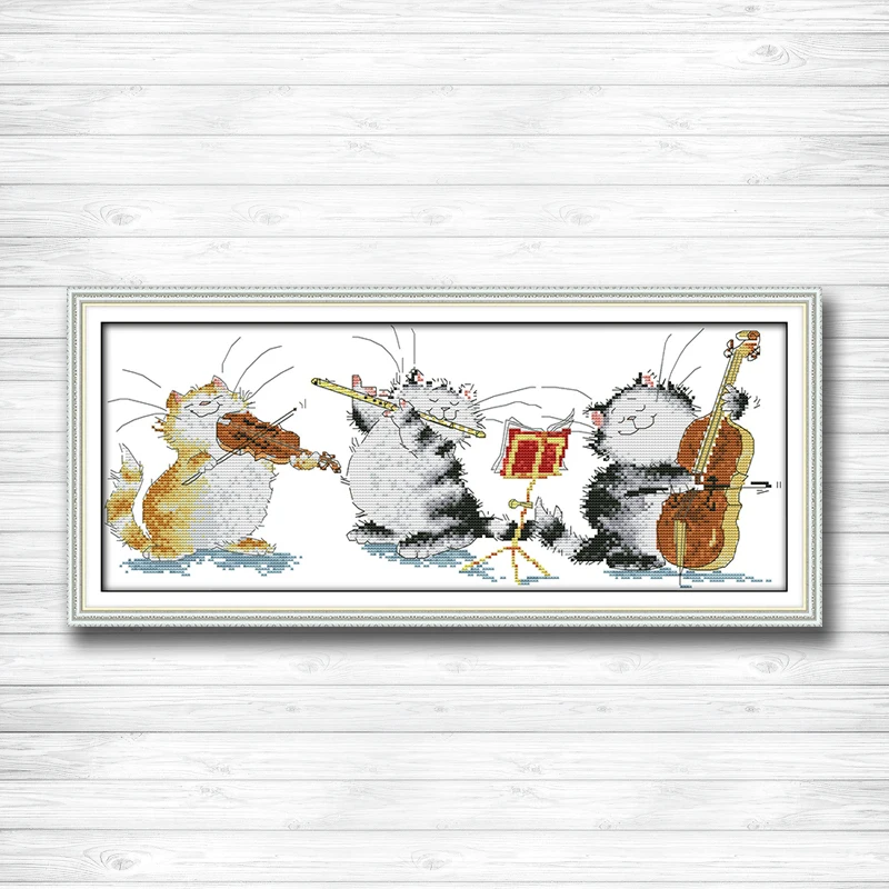 Concert fat cat home decor painting DIY DMC Cross stitch 11CT 14CT cross stitch kits embroidery needlework sets Home decor
Concert fat cat home decor painting DIY DMC Cross stitch 11CT 14CT cross stitch kits embroidery needlework sets Home decor
