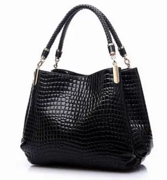 2016 Alligator Leather Women Handbag Bolsas De Couro Fashion Famous Brands Shoulder Bag Black Bag Ladies
2016 Alligator Leather Women Handbag Bolsas De Couro Fashion Famous Brands Shoulder Bag Black Bag Ladies