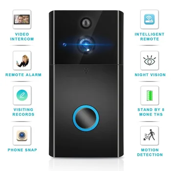 Household Video Door Bell Wireless Intercom WIFI Doorbell CMOS Sensor IR-CUT PIR Sensor Apartments Home Security Doorbell
Household Video Door Bell Wireless Intercom WIFI Doorbell CMOS Sensor IR-CUT PIR Sensor Apartments Home Security Doorbell
