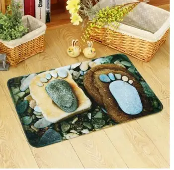 3D stone footprint mats rug entrance porch home non-slip door mat bathroom absorbent carpet anti slip
3D stone footprint mats rug entrance porch home non-slip door mat bathroom absorbent carpet anti slip