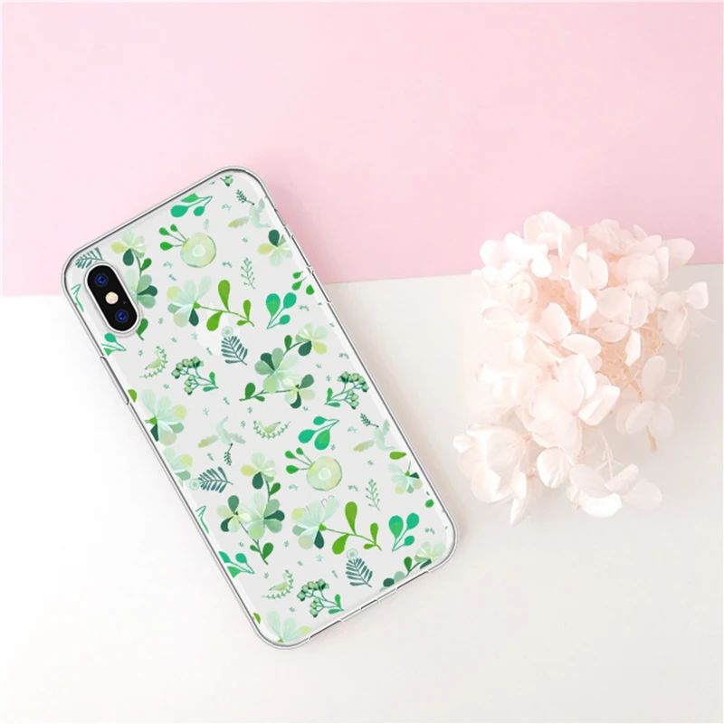 Cute Floral Leaf Clover Phone Case For iPhone 5 5s SE XS MAX XR 6 6S Plus Clear Soft silicone Phone Case For iPhone 8 7 Plus
Cute Floral Leaf Clover Phone Case For iPhone 5 5s SE XS MAX XR 6 6S Plus Clear Soft silicone Phone Case For iPhone 8 7 Plus