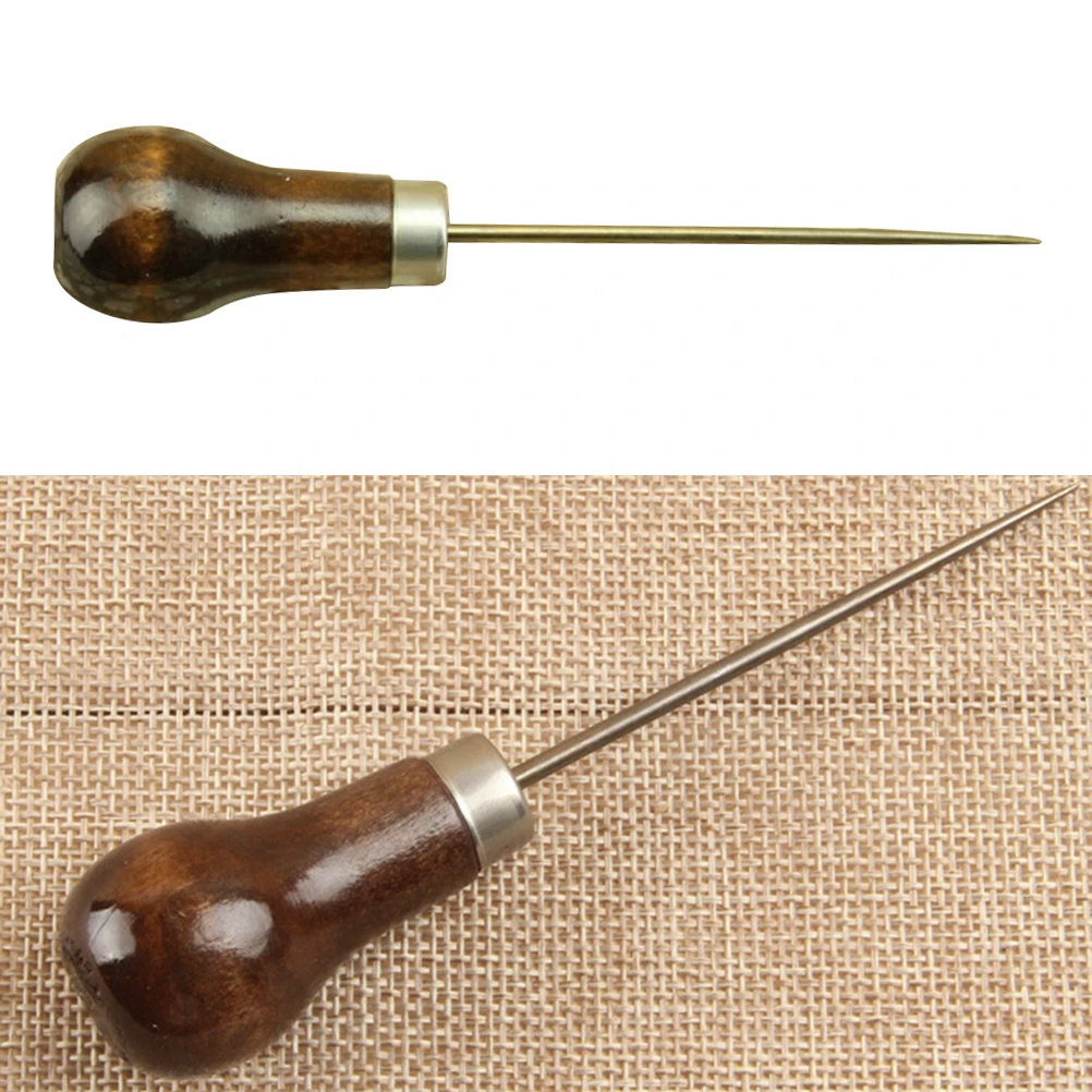 1Pc Professional Leather Wood Handle Awl Tools For Leathercraft Stitching Sewing Accessories
1Pc Professional Leather Wood Handle Awl Tools For Leathercraft Stitching Sewing Accessories
