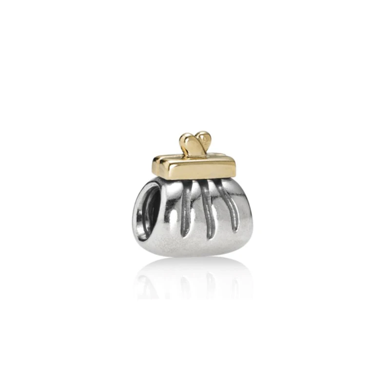 ROCKART Real 925 Sterling Silver Two Tone Clutch Purse Charm Fits European Brand Bracelets Diy Fine Jewelry
ROCKART Real 925 Sterling Silver Two Tone Clutch Purse Charm Fits European Brand Bracelets Diy Fine Jewelry