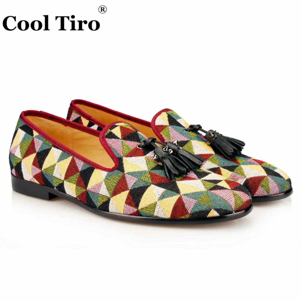 COOL TIRO Triangle pattern color ribbon Lattice with tassel Men Shoes Smoking Slipper Prom Banquet Loafers Flats Free shipping
COOL TIRO Triangle pattern color ribbon Lattice with tassel Men Shoes Smoking Slipper Prom Banquet Loafers Flats Free shipping