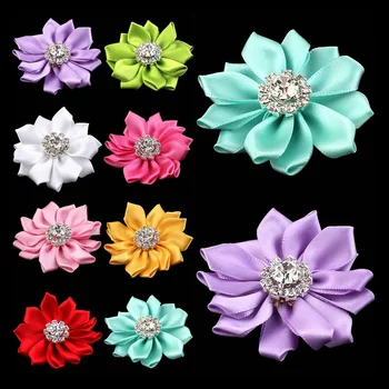 20pcs/lot 2" 25Colors NEW ARRIVAL Artificial Satin Ribbon Flowers+Alloy Rhinestone Button For Baby Girl Headbands Accessories
20pcs/lot 2" 25Colors NEW ARRIVAL Artificial Satin Ribbon Flowers+Alloy Rhinestone Button For Baby Girl Headbands Accessories