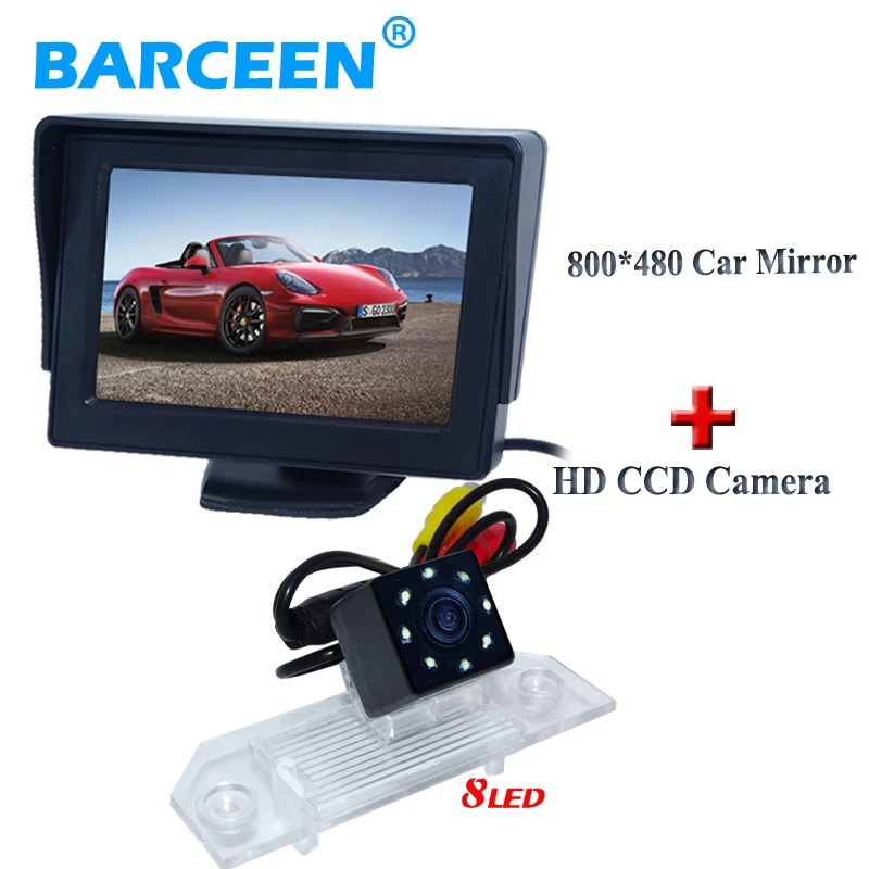 In-Dash car rear reversing camera with 8 led and night vision +4.3" TFT car parking monitor for Ford-focus sedan
In-Dash car rear reversing camera with 8 led and night vision +4.3" TFT car parking monitor for Ford-focus sedan