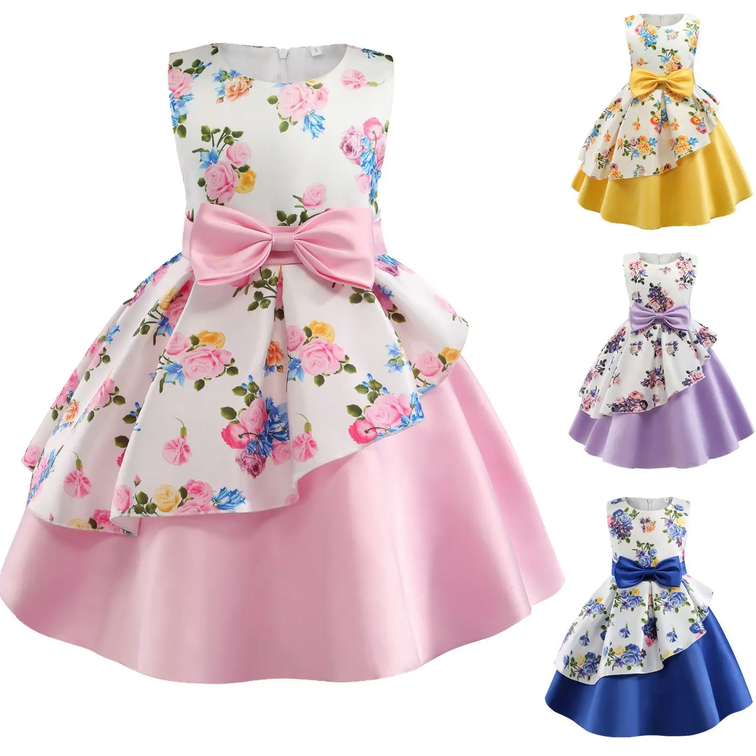 Pretty Girls Flower Evening Dress for Girls Wedding Party Dresses Kids Princess Christmas Dress Children Girls Stain Clothing
Pretty Girls Flower Evening Dress for Girls Wedding Party Dresses Kids Princess Christmas Dress Children Girls Stain Clothing