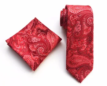 New Designer 8cm Fashion Necktie Set Wedding Party Formal Necktie with Red Paisley Handkerchief Sets
New Designer 8cm Fashion Necktie Set Wedding Party Formal Necktie with Red Paisley Handkerchief Sets