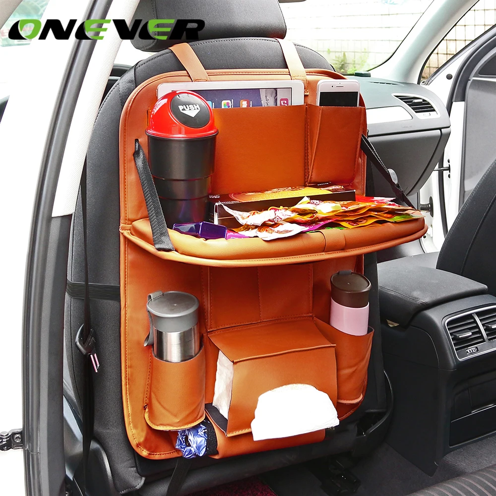 Onever Car Seat Back Hanging Organizer Bag Universal Auto Multi-pocket PU Leather Pad Cups Storage Holder Bag Foldable Shelf
Onever Car Seat Back Hanging Organizer Bag Universal Auto Multi-pocket PU Leather Pad Cups Storage Holder Bag Foldable Shelf