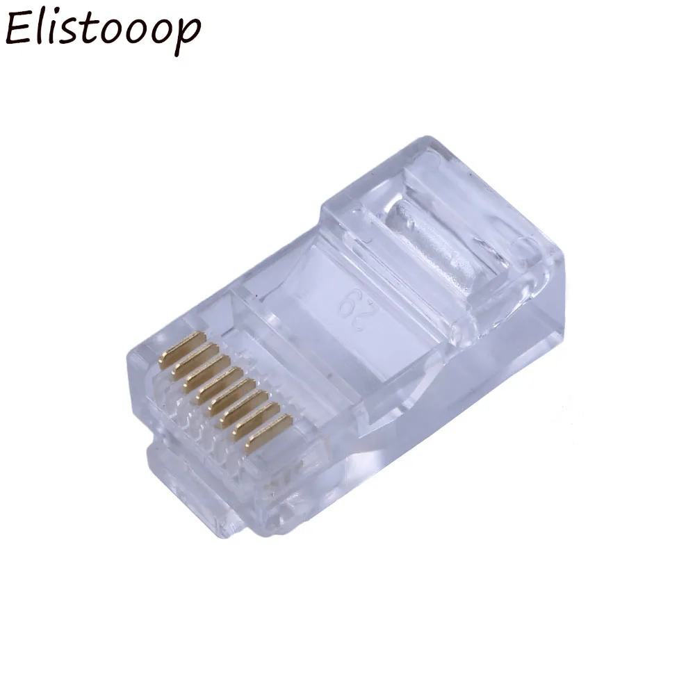 Elistooop 50PCS/set RJ45 RJ-45 CAT5 CAT5E Modular Cable Head Plug Ethernet Gold Plated Network Connector Hot SALE
Elistooop 50PCS/set RJ45 RJ-45 CAT5 CAT5E Modular Cable Head Plug Ethernet Gold Plated Network Connector Hot SALE