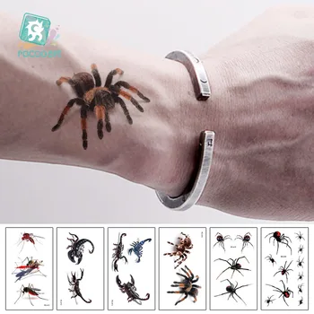 Rocooart 3D Spider Tatoo Scorpion Temporary Tattoo Stickers For Halloween Fake Tattoo Body Art Tatuajes Joke Tatouage Temporaire
Rocooart 3D Spider Tatoo Scorpion Temporary Tattoo Stickers For Halloween Fake Tattoo Body Art Tatuajes Joke Tatouage Temporaire