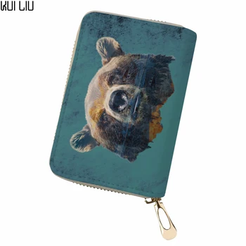 Customized 3D portable Passport ID Card Holder Cute Bear funny Elephant Printing Business Card Organizer PU Leather purses
Customized 3D portable Passport ID Card Holder Cute Bear funny Elephant Printing Business Card Organizer PU Leather purses