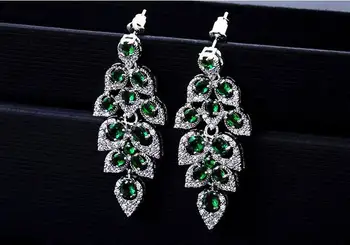 Luxury Hearts and Arrows Cubic Zirconia Women's Leaf Drop Earrings Fashion Girls Wedding Dangle Earring Fine Jewelry
Luxury Hearts and Arrows Cubic Zirconia Women's Leaf Drop Earrings Fashion Girls Wedding Dangle Earring Fine Jewelry