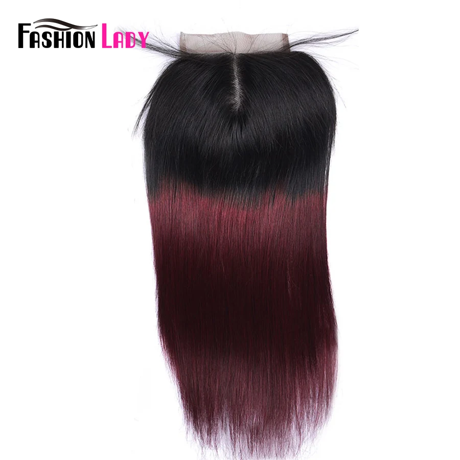 FASHION LADY Pre-Colored 100% Human Hair 4x4inch Brazilian Closure T1B/99J Ombre Straight Lace Closure Non-Remy
FASHION LADY Pre-Colored 100% Human Hair 4x4inch Brazilian Closure T1B/99J Ombre Straight Lace Closure Non-Remy