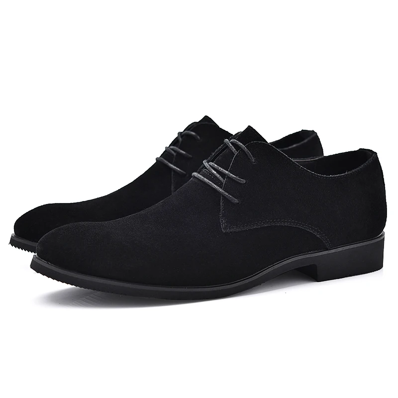 designer suede genuine leather men shoes italian formal male footwear elegant wedding work flats man dress oxford shoes for men (2)