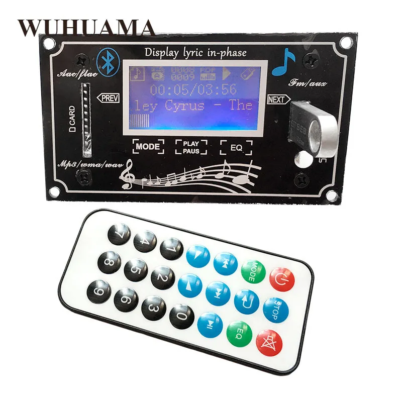 Bluetooth Touch LED MP3 Decoding Board Module w/ SD Card Slot / USB / FM / Remote 12V HIFI MP3/WMA audio Board Digital SD/MMC
Bluetooth Touch LED MP3 Decoding Board Module w/ SD Card Slot / USB / FM / Remote 12V HIFI MP3/WMA audio Board Digital SD/MMC