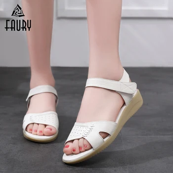 Women's Wedges Tendon Sole Soft Nurse Hospital Work Shoes Summer Leather Sandals Female Nurses Medical Footwear
Women's Wedges Tendon Sole Soft Nurse Hospital Work Shoes Summer Leather Sandals Female Nurses Medical Footwear