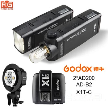 2X Godox Pocket Outdoor Flash AD200 Convertible cap 2.4G Wireless 200WS TTL HSS 1/8000s sync+AD-B2+X1T-C For CANON EOS Camera
2X Godox Pocket Outdoor Flash AD200 Convertible cap 2.4G Wireless 200WS TTL HSS 1/8000s sync+AD-B2+X1T-C For CANON EOS Camera