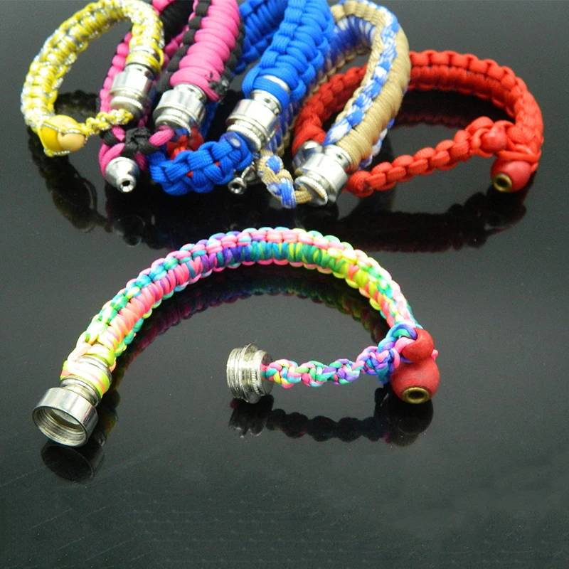 Fashion Bracelets Smok Pipe Rope Portable Metal Pipes Smoking Pipe Tobacco Pipes Grinder Gifts Smoke Narguile Wristbands
Fashion Bracelets Smok Pipe Rope Portable Metal Pipes Smoking Pipe Tobacco Pipes Grinder Gifts Smoke Narguile Wristbands