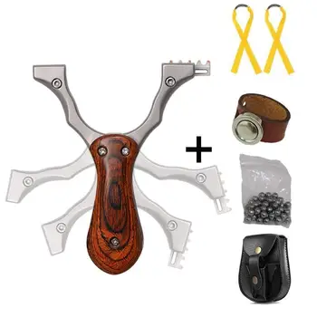 Hunting Slingshots Folding Mini Pocket Slingshot Titanium Steel Powerful Catapult with Rubber Bands 1Bag 8mm Balls magnetic Ring
Hunting Slingshots Folding Mini Pocket Slingshot Titanium Steel Powerful Catapult with Rubber Bands 1Bag 8mm Balls magnetic Ring