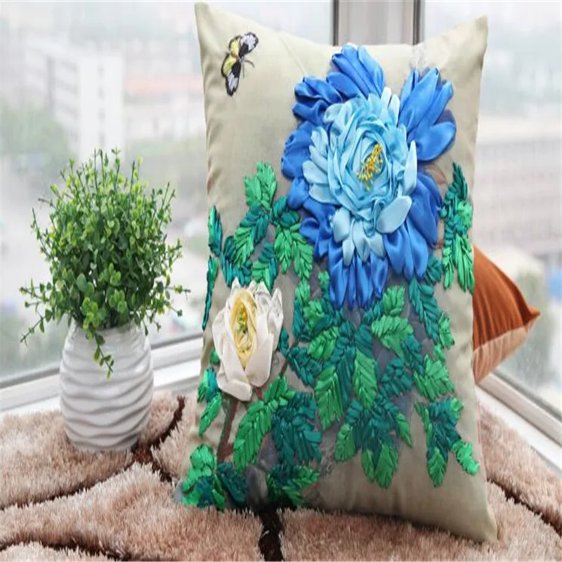 Natural throw pillow cushion DIY ribbon embroidery handmade cushion without inner 18inch free shipping Semi finished pillow
Natural throw pillow cushion DIY ribbon embroidery handmade cushion without inner 18inch free shipping Semi finished pillow