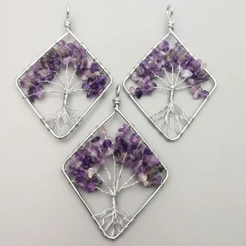 Fashion amethysts Wisdom Tree Chakra Reiki Healing Tree Of Life natural stone Pendant Necklace for Jewelry making 12pcs 
Fashion amethysts Wisdom Tree Chakra Reiki Healing Tree Of Life natural stone Pendant Necklace for Jewelry making 12pcs