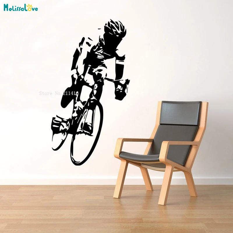 Cyclist Wall Vinyl Decal Cycle Race Sticker Extreme Sport Murals Room Interior Home Art Decoration Removable for Youth YT1171
Cyclist Wall Vinyl Decal Cycle Race Sticker Extreme Sport Murals Room Interior Home Art Decoration Removable for Youth YT1171
