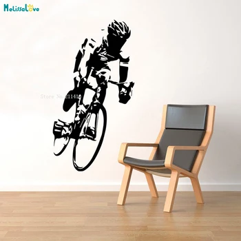 Cyclist Wall Vinyl Decal Cycle Race Sticker Extreme Sport Murals Room Interior Home Art Decoration Removable for Youth YT1171
Cyclist Wall Vinyl Decal Cycle Race Sticker Extreme Sport Murals Room Interior Home Art Decoration Removable for Youth YT1171