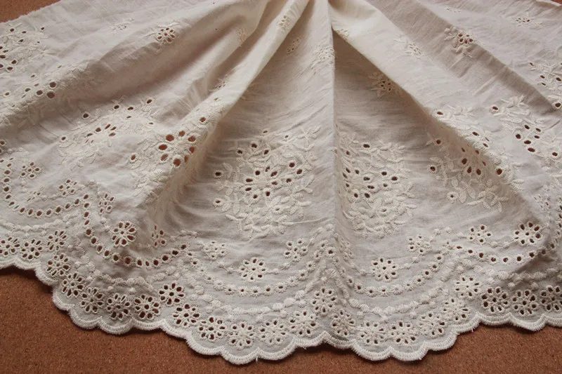 New Arrival 2YDS 12.5inch Beige DIY Trim Lace Cotton Fabric Embroidered Flower Fabric Accessory Free Shipping Z055
New Arrival 2YDS 12.5inch Beige DIY Trim Lace Cotton Fabric Embroidered Flower Fabric Accessory Free Shipping Z055