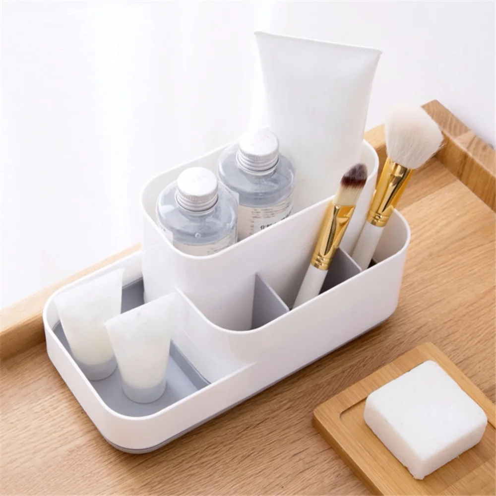 

Sub-grid Type Creative Desktop Storage Box Household Cosmetic Finishing Storage Box Organizer Bathroom Accessories